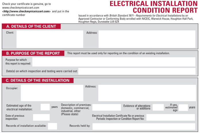 EICR remedial work London - fault repairs and safe enclosures